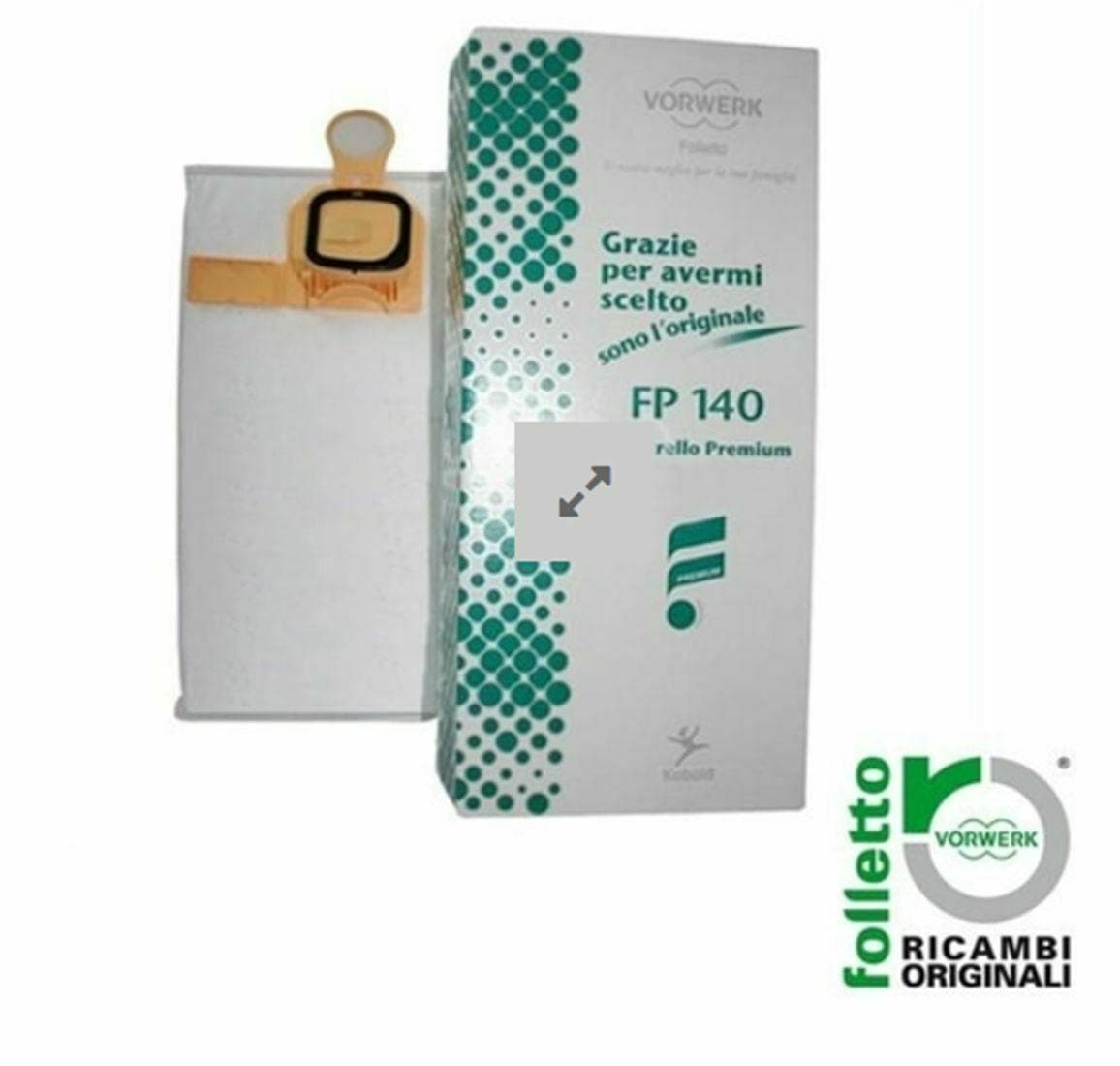 FOLLETTO VK140 VK150 6 SACCHETTI ORIGINALI ASPIRAPOLVERE VORWERK NO PROFUMI in prodotto EuroStore07 - Alatri, commercioVirtuoso.it