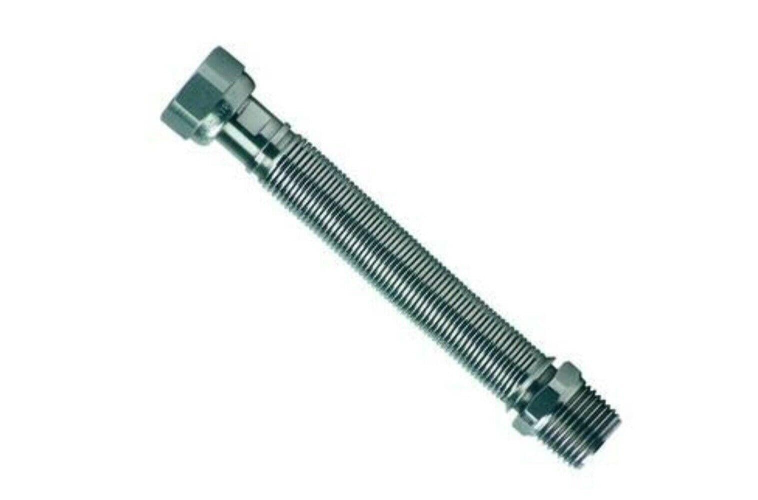 FLESSIBILE ESTENSIBILE 3/4 ACQUA IN ACCIAIO INOX mm.200/400 FEM/MAS FER 241649 in prodotto EuroStore07 - Alatri, commercioVirtuoso.it