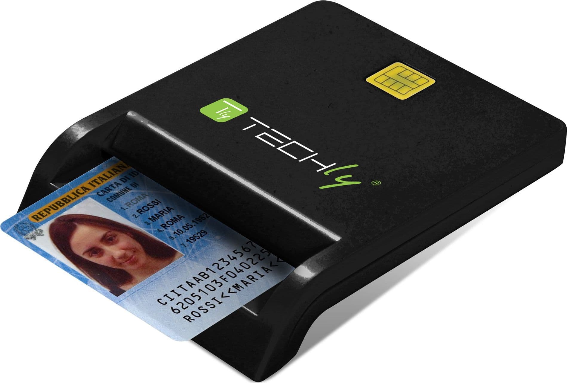 Lettore/Scrittore di Smart Card USB-C&trade Compatto Nero in Lettori schede di memoria esterni Scontolo.net - Potenza, commercioVirtuoso.it