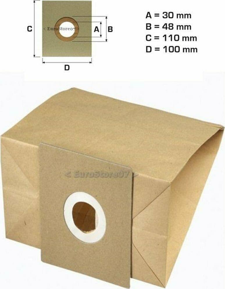 8 SACCHETTI ASPIRAPOLVERE ELETTROZETA C/ 9051 YL 101 PH 18 in prodotto EuroStore07 - Alatri, commercioVirtuoso.it