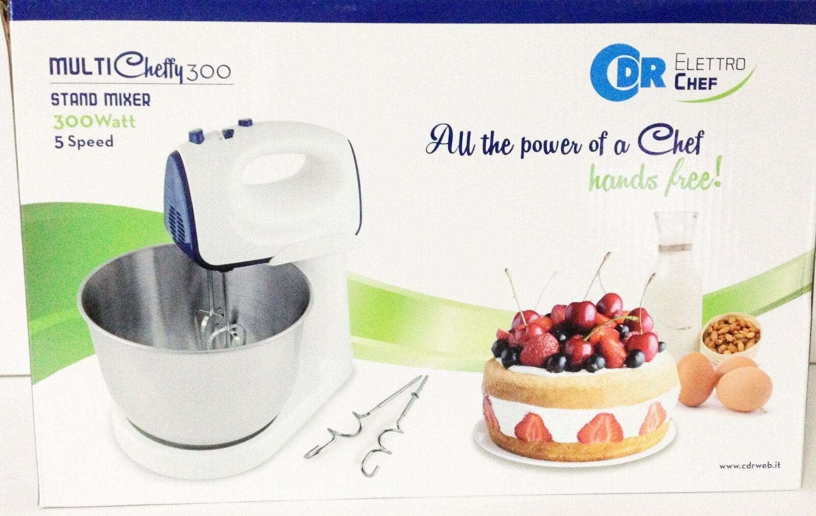 CDR SBATTITORE CON CONTENITORE 5 VELOCITA 300 W 4 FRUSTE MONTA PANNA Ni 01283000 in prodotto EuroStore07 - Alatri, commercioVirtuoso.it