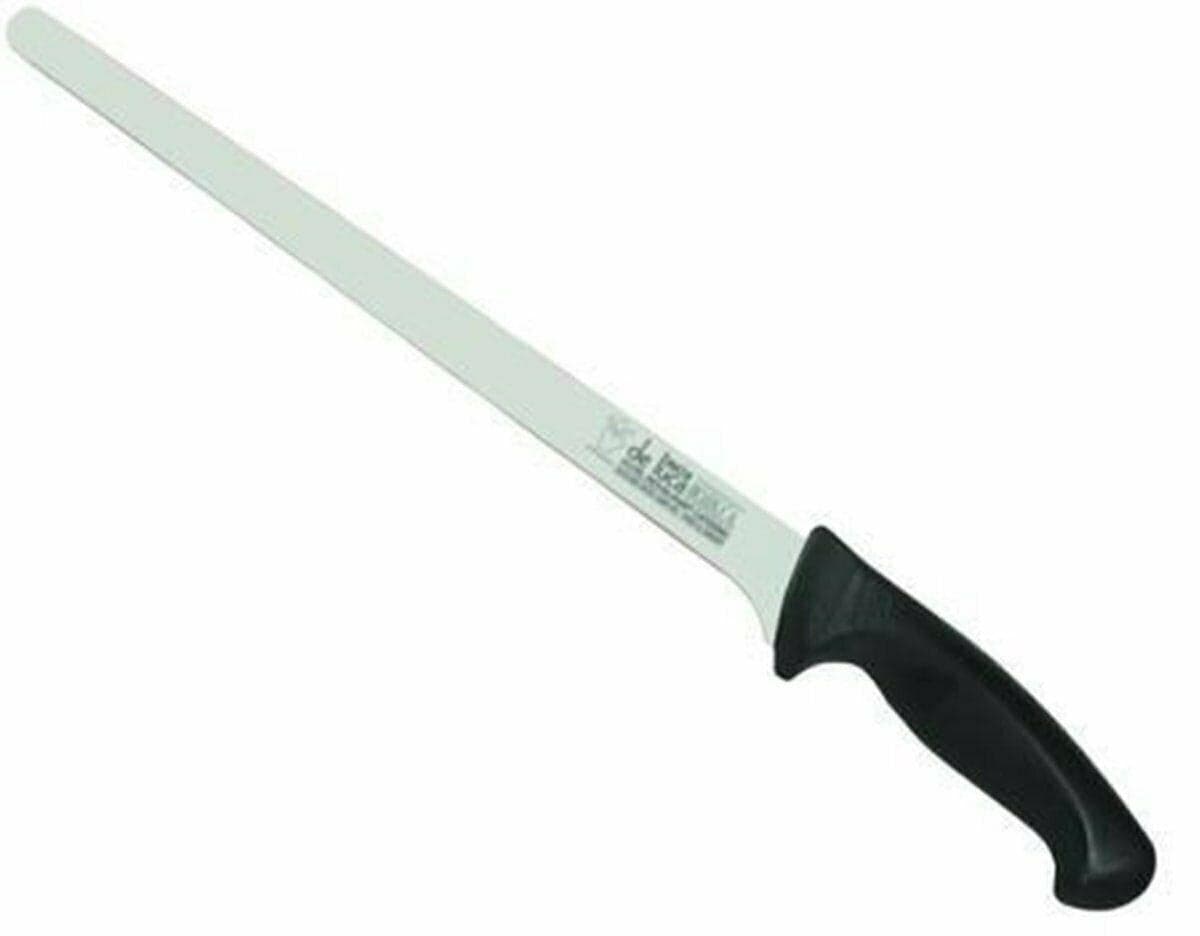 DE LUCA COLTELLO PROSCIUTTO STRETTO PROFESSIONALE CM 28 LAMA INOX FER 139663 in prodotto EuroStore07 - Alatri, commercioVirtuoso.it