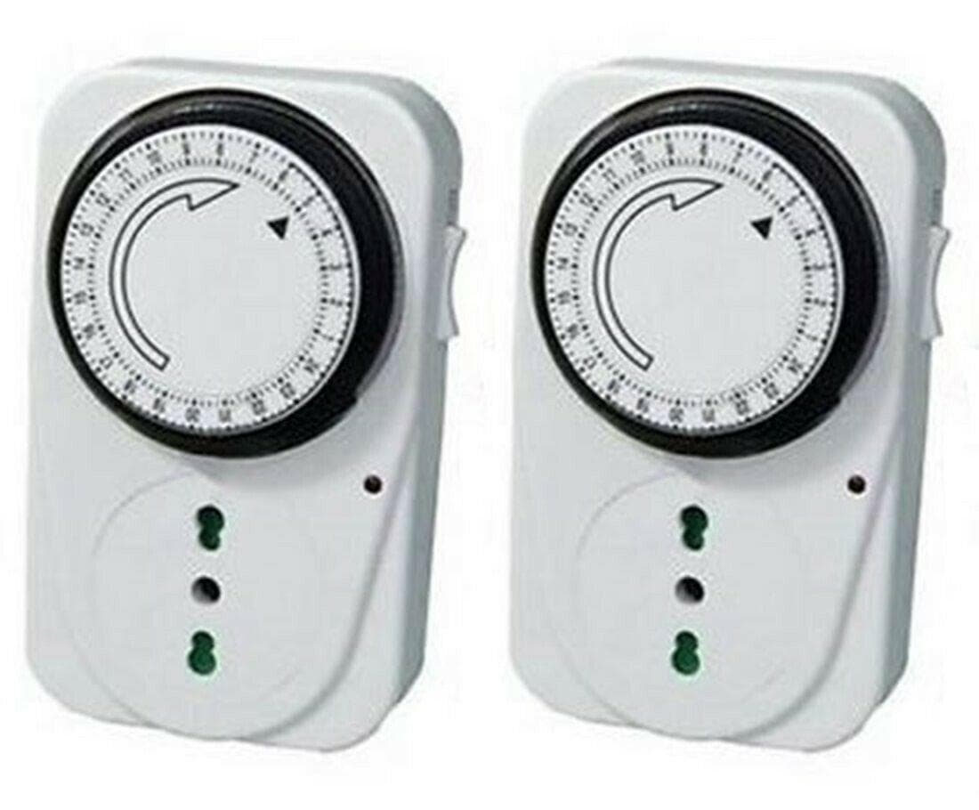 Coppia prese presa 230V 16A temporizzata giornaliera Timer spina programmabile in prodotto EuroStore07 - Alatri, commercioVirtuoso.it