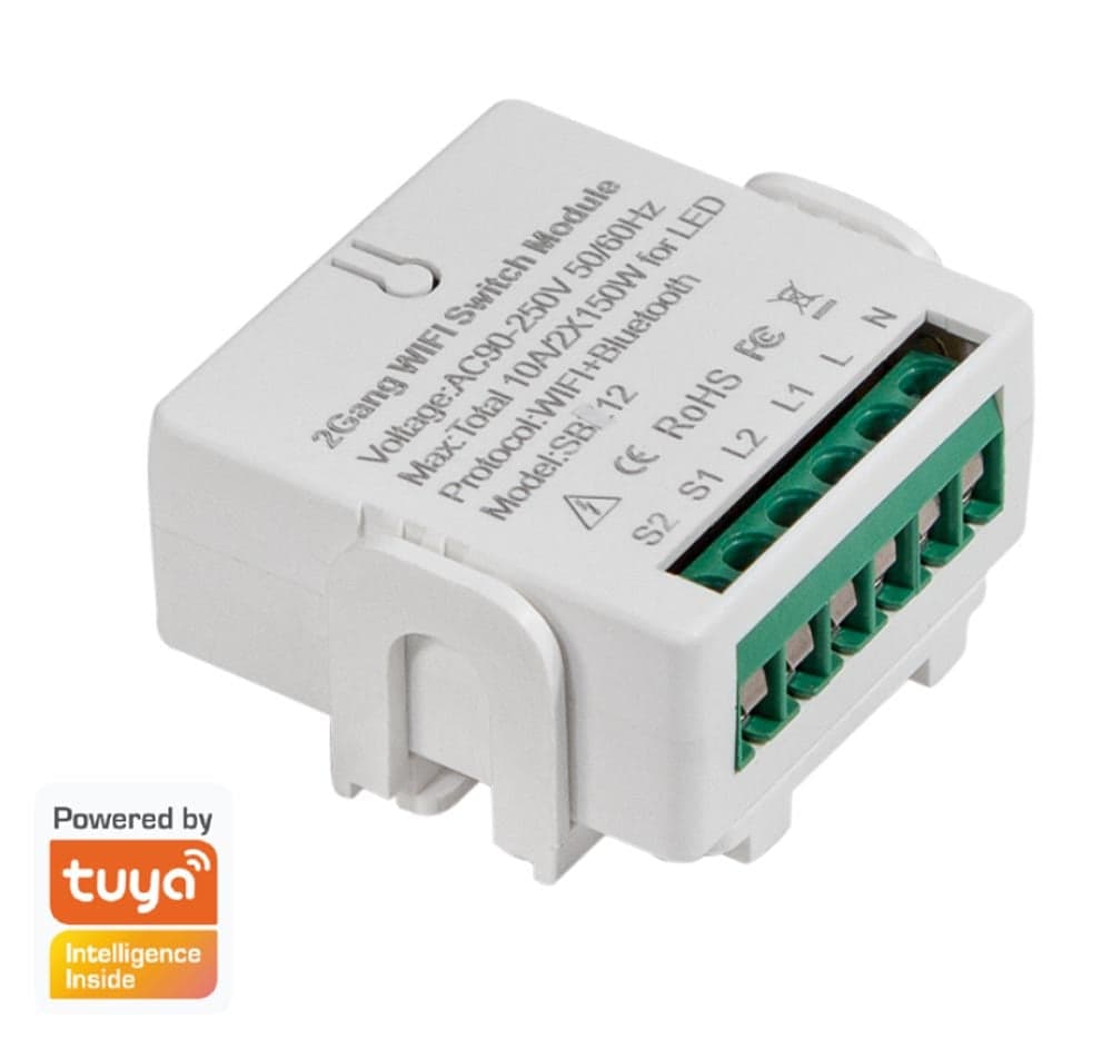 Modulo WiFi per Interruttore Smart 2 CH Alexa Google Home Tuya in Spine intelligenti e telecomandate Scontolo.net - Potenza, commercioVirtuoso.it
