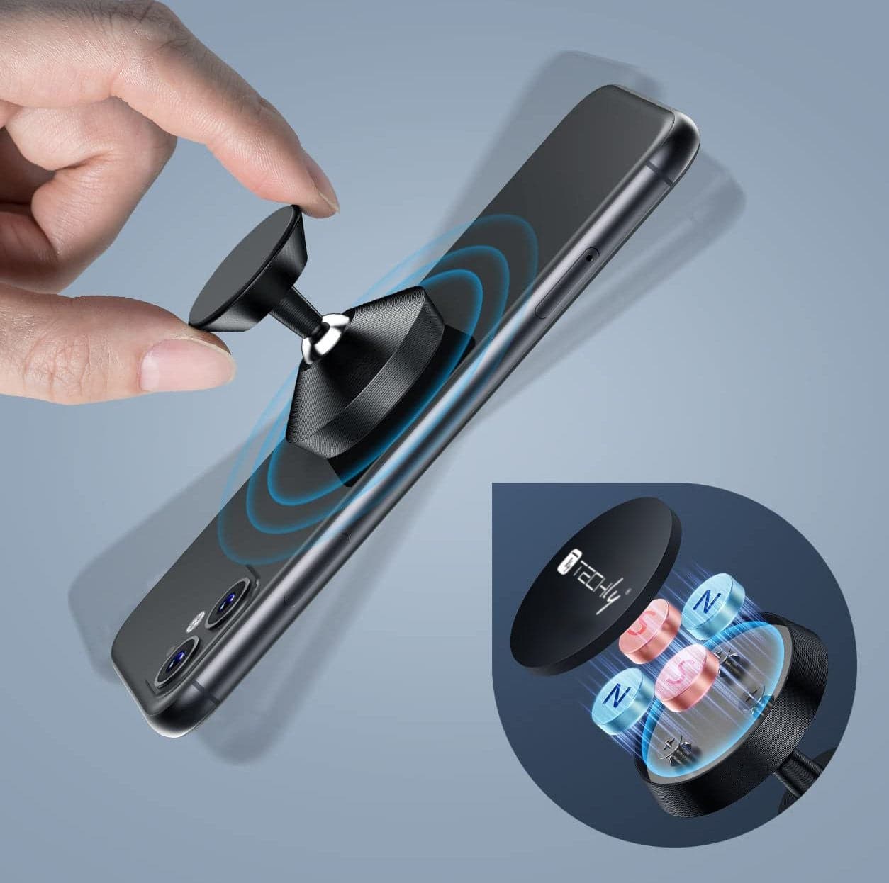 Supporto Smartphone Magnetico con Doppio Snodo Metallico 360&deg in Alloggiamenti Scontolo.net - Potenza, commercioVirtuoso.it
