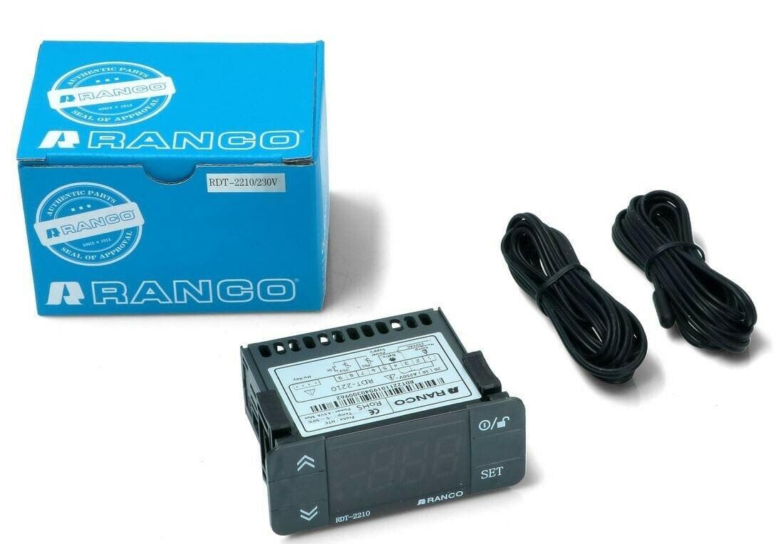 TERMOSTATO DIGITALE FRIGORIFERO 230V RANCO RDT-2210 USCITA RELE 20A COMPRESSORE in prodotto EuroStore07 - Alatri, commercioVirtuoso.it