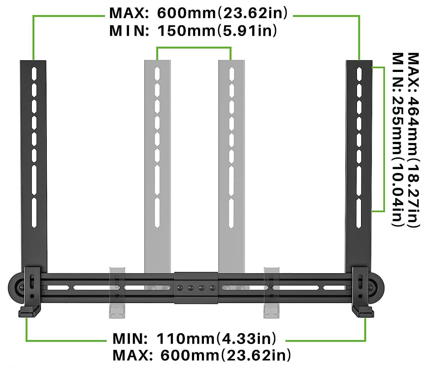 Supporto Universale per Soundbar da Muro o Staffa Max VESA 600x400 in Supporti da parete Scontolo.net - Potenza, commercioVirtuoso.it