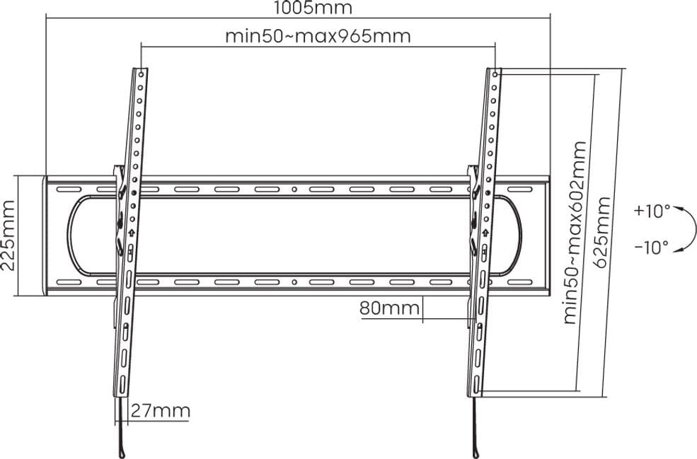 Staffa a Muro Inclinabile Slim TV LED LCD 60-120'' in Supporti da parete e da soffitto Scontolo.net - Potenza, commercioVirtuoso.it