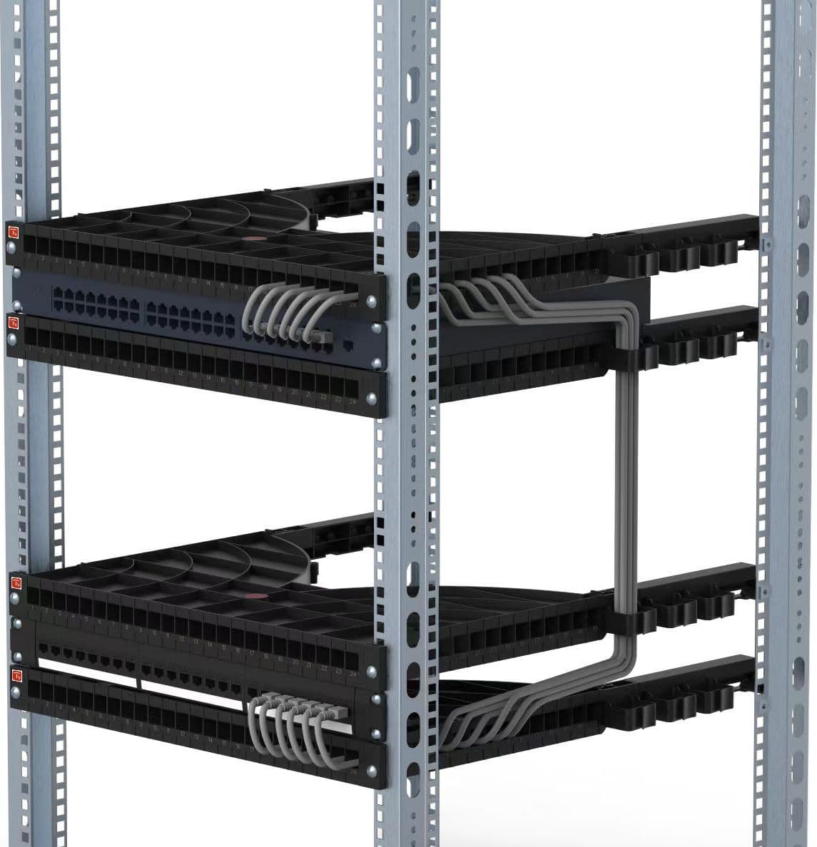 Mensola Gestione Cavi su Rack 19'' 24 Porte P.1000 mm in  Scontolo.net - Potenza, commercioVirtuoso.it