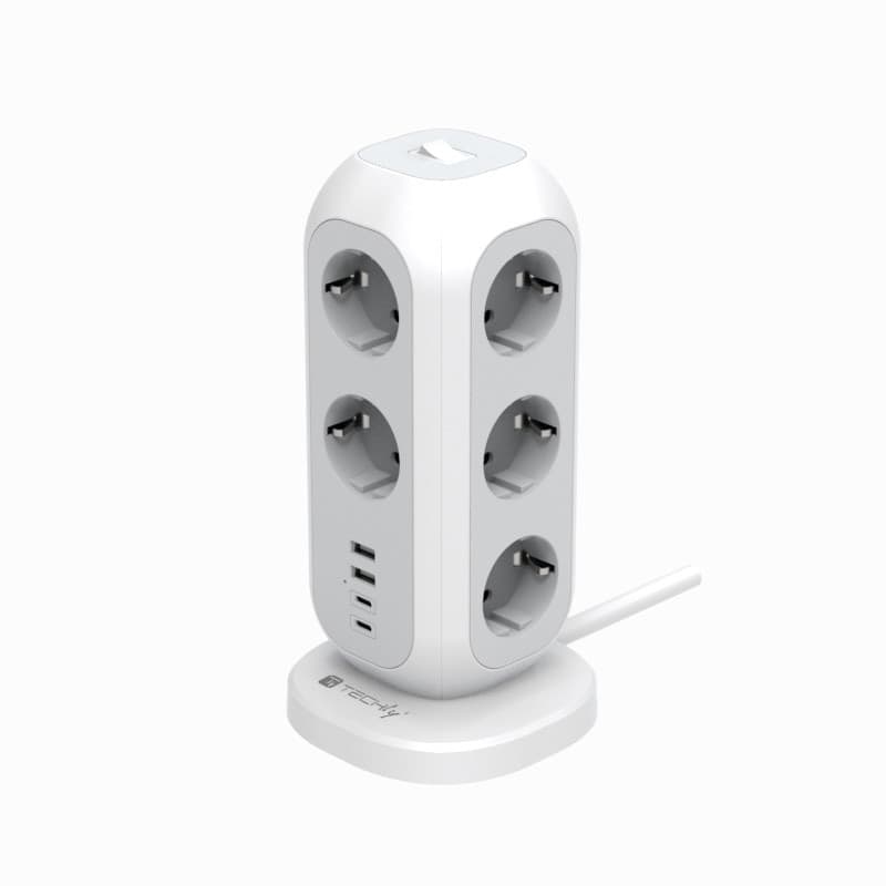 Multipresa da Tavolo Torretta di Alimentazione 11 Prese Schuko 2 USB-A e 2 USB-C&trade in Multiprese Scontolo.net - Potenza, commercioVirtuoso.it