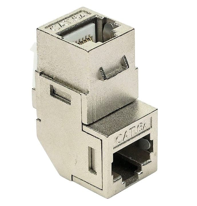 Accoppiatore RJ45 F/F 90&deg Cat.6A Schermato in Cavi Ethernet Scontolo.net - Potenza, commercioVirtuoso.it