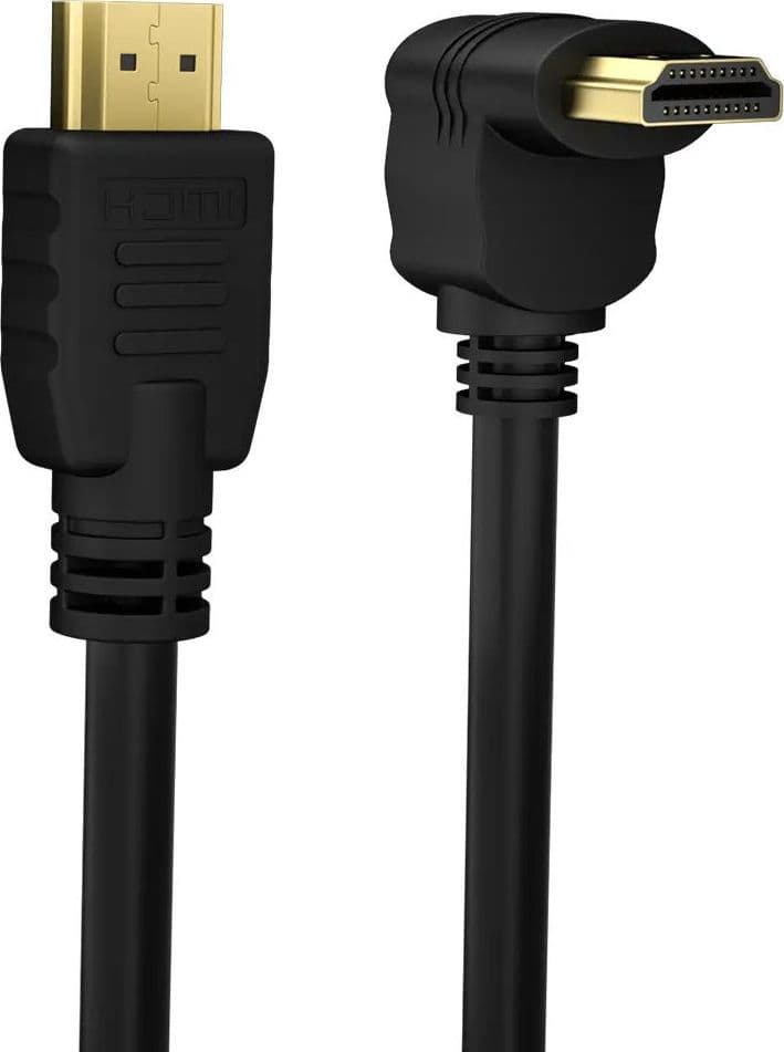 Cavo HDMI&trade High Speed con Ethernet A/A M/M Angolato 90&deg 2m in Cavi HDMI Scontolo.net - Potenza, commercioVirtuoso.it