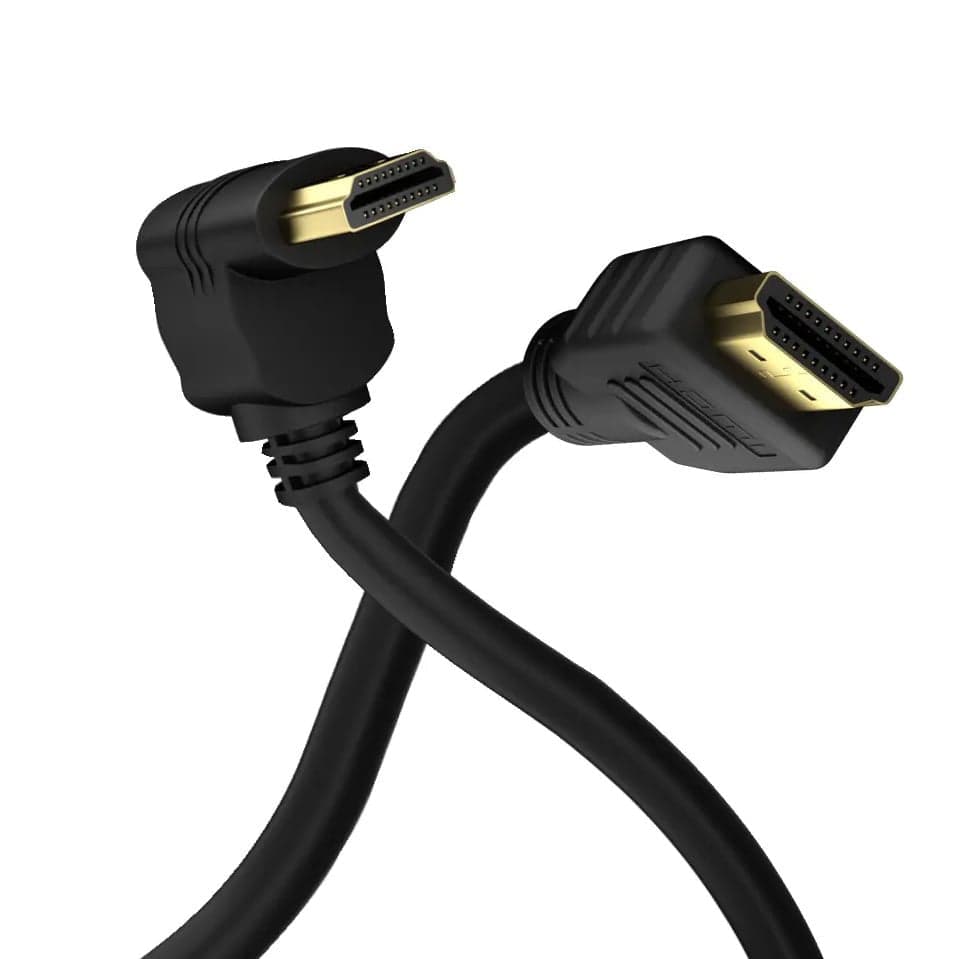 Cavo HDMI&trade High Speed con Ethernet A/A M/M Angolato 90&deg 2m in Cavi HDMI Scontolo.net - Potenza, commercioVirtuoso.it