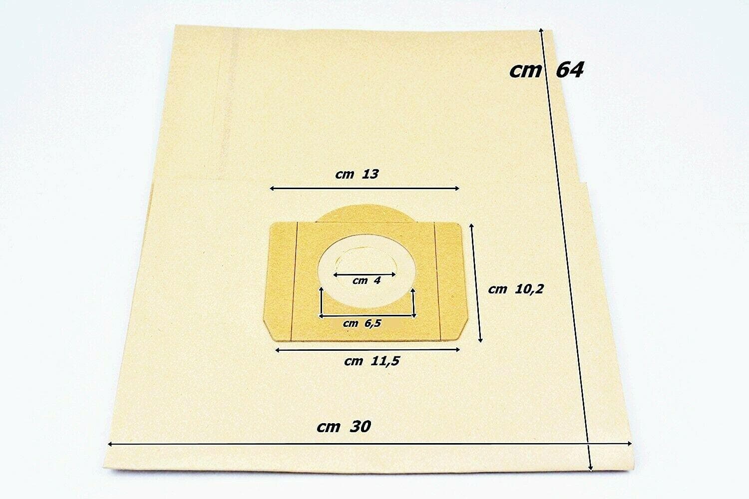 5 SACCHETTI CARTA ASPIRAPOLVERE BIDONE INDUSTRIALE CM 64 X 30 UNIVERSALE RW 18 in prodotto EuroStore07 - Alatri, commercioVirtuoso.it