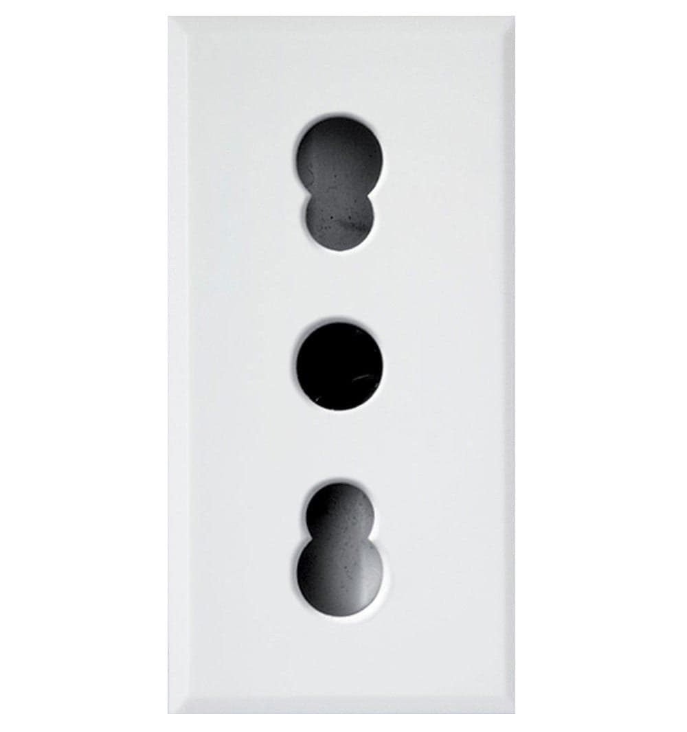 WHITEK S44 Presa bipasso 2P+T 10/16A 250V 1 Modulo Bianco Opaco, 446006/15TS in Prese a muro Scontolo.net - Potenza, commercioVirtuoso.it