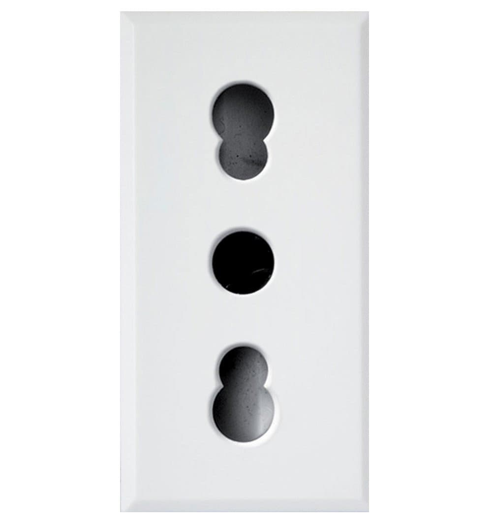 WHITEK S44 Presa bipasso 2P+T 10/16A 250V 1 Modulo Bianco Opaco, 446006/15TS in Prese a muro Scontolo.net - Potenza, commercioVirtuoso.it