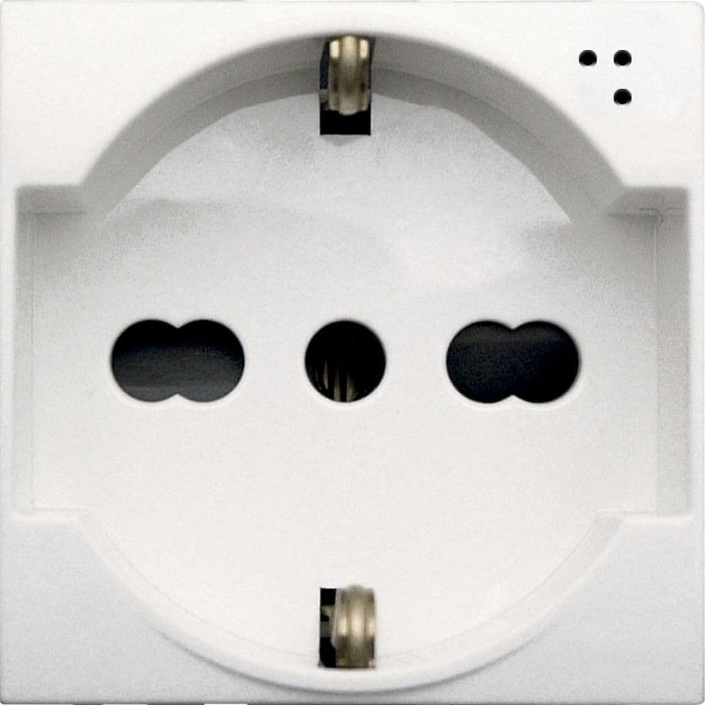 WHITEK S44 Presa Schuko Bipasso 2P+T 10/16A 250V Bianco Opaco, 446090/15TS in Prese a muro Scontolo.net - Potenza, commercioVirtuoso.it