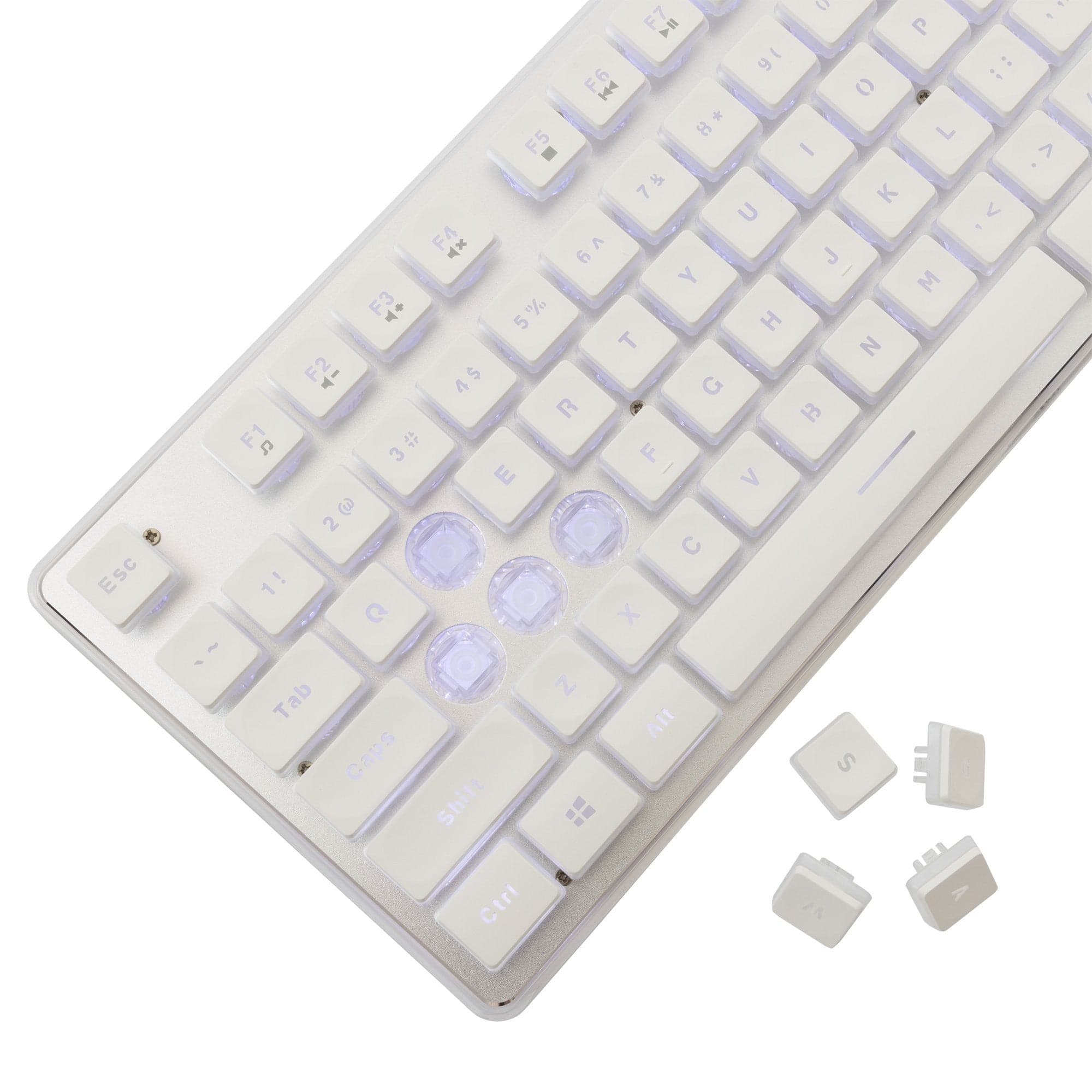 Tastiera Gaming USB 104 Tasti con Retroilluminazione LED Bianco in Tastiere da gioco Scontolo.net - Potenza, commercioVirtuoso.it
