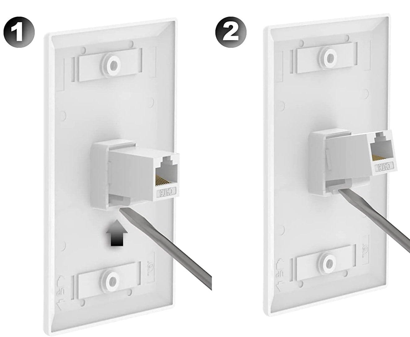 Accoppiatore RJ45 F/F UTP Cat6 Keystone Bianco in Cavi Ethernet Scontolo.net - Potenza, commercioVirtuoso.it