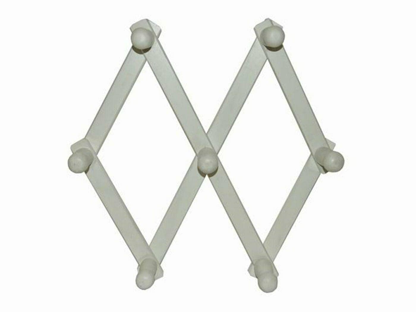 APPENDIABITI ESTENSIGILE DA PARETE 7 POSTI IN LEGNO BIANCO PRA 833142 in prodotto EuroStore07 - Alatri, commercioVirtuoso.it