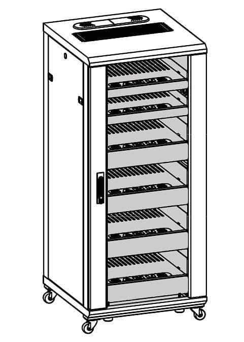Armadio Rack 19'' 600x600 27U per Audio Video Nero in  Scontolo.net - Potenza, commercioVirtuoso.it