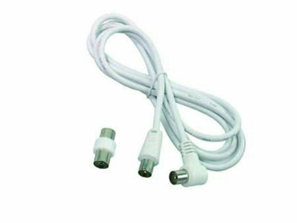 CAVO ANTENNA TV PROLUNGA MT 2 COLORE BIANCO SPINOTTO MASCHIO / FEMMINA FER 66419 in prodotto EuroStore07 - Alatri, commercioVirtuoso.it