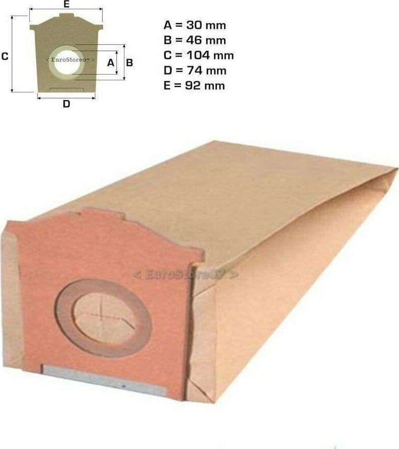 8 SACCHETTI ASPIRAPOLVERE SIEMENS FLEXA BOSCH BS 3011 / 31 CONVERTO Typ S SI 18 in prodotto EuroStore07 - Alatri, commercioVirtuoso.it