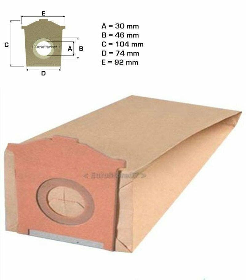 8 SACCHETTI ASPIRAPOLVERE SIEMENS FLEXA BOSCH BS 3011 / 31 CONVERTO Typ S SI 18 in prodotto EuroStore07 - Alatri, commercioVirtuoso.it
