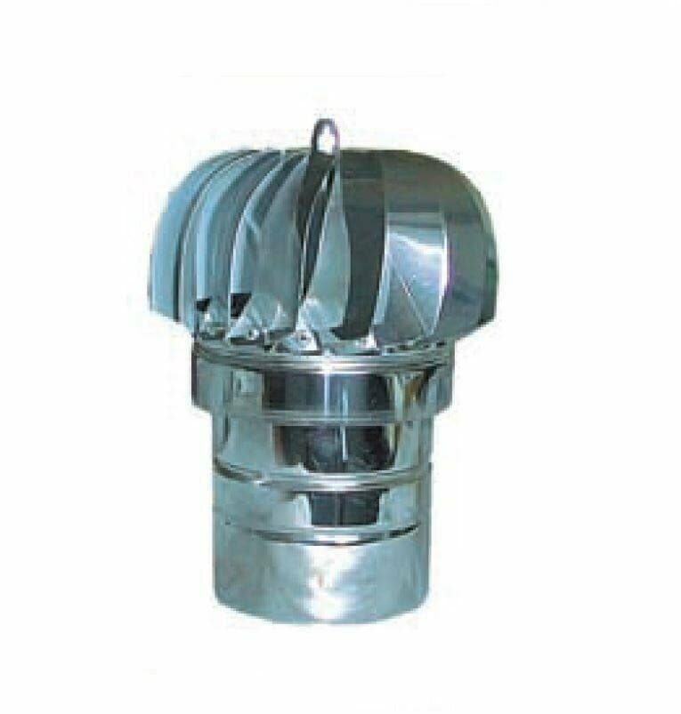 FUMAIOLO TESTA TONDO ø CM.15 RADIANTE GIREVOLE IN ACCIAIO INOX FER 157490 in prodotto EuroStore07 - Alatri, commercioVirtuoso.it