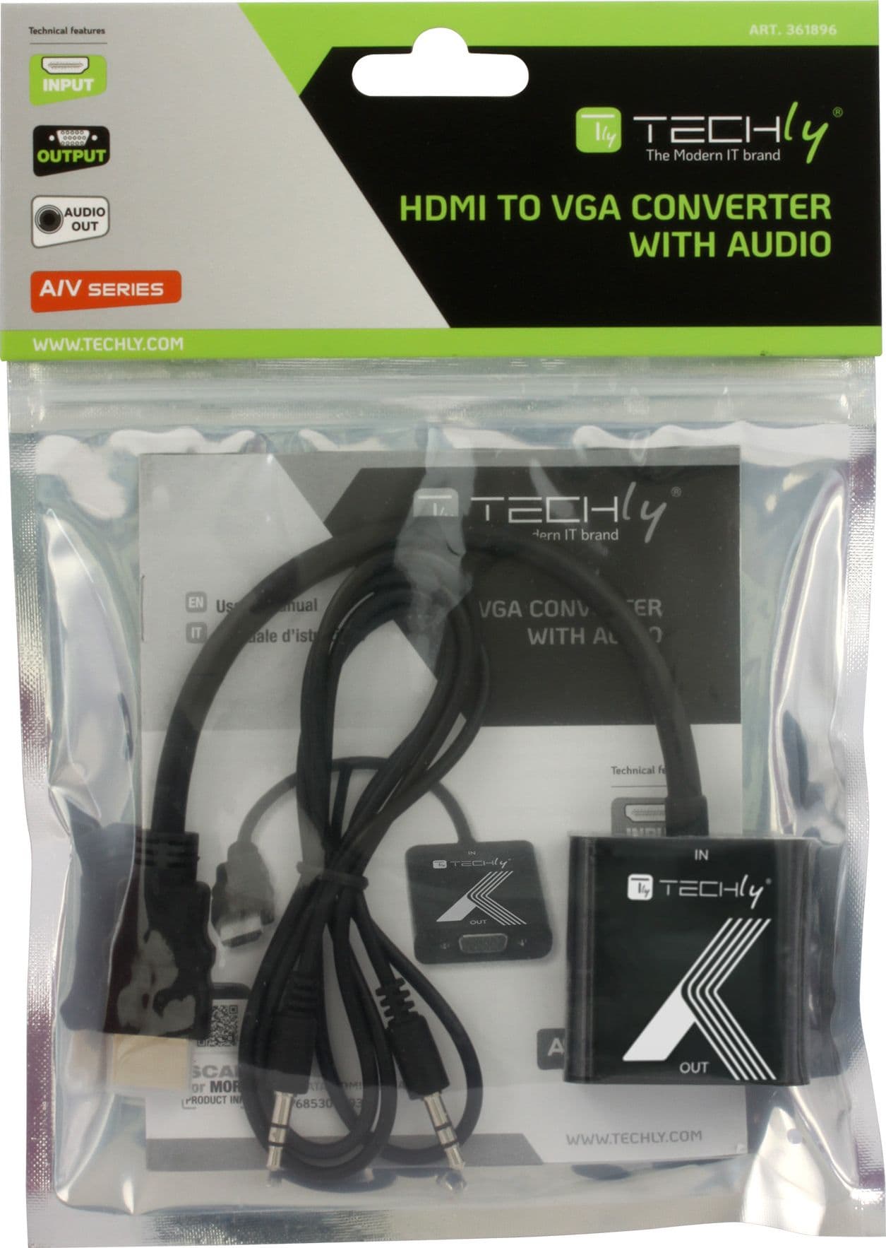 Cavo Convertitore Adattatore da HDMI&trade a VGA 1920x1200 a 60Hz con Audio 3.5'' in  Scontolo.net - Potenza, commercioVirtuoso.it