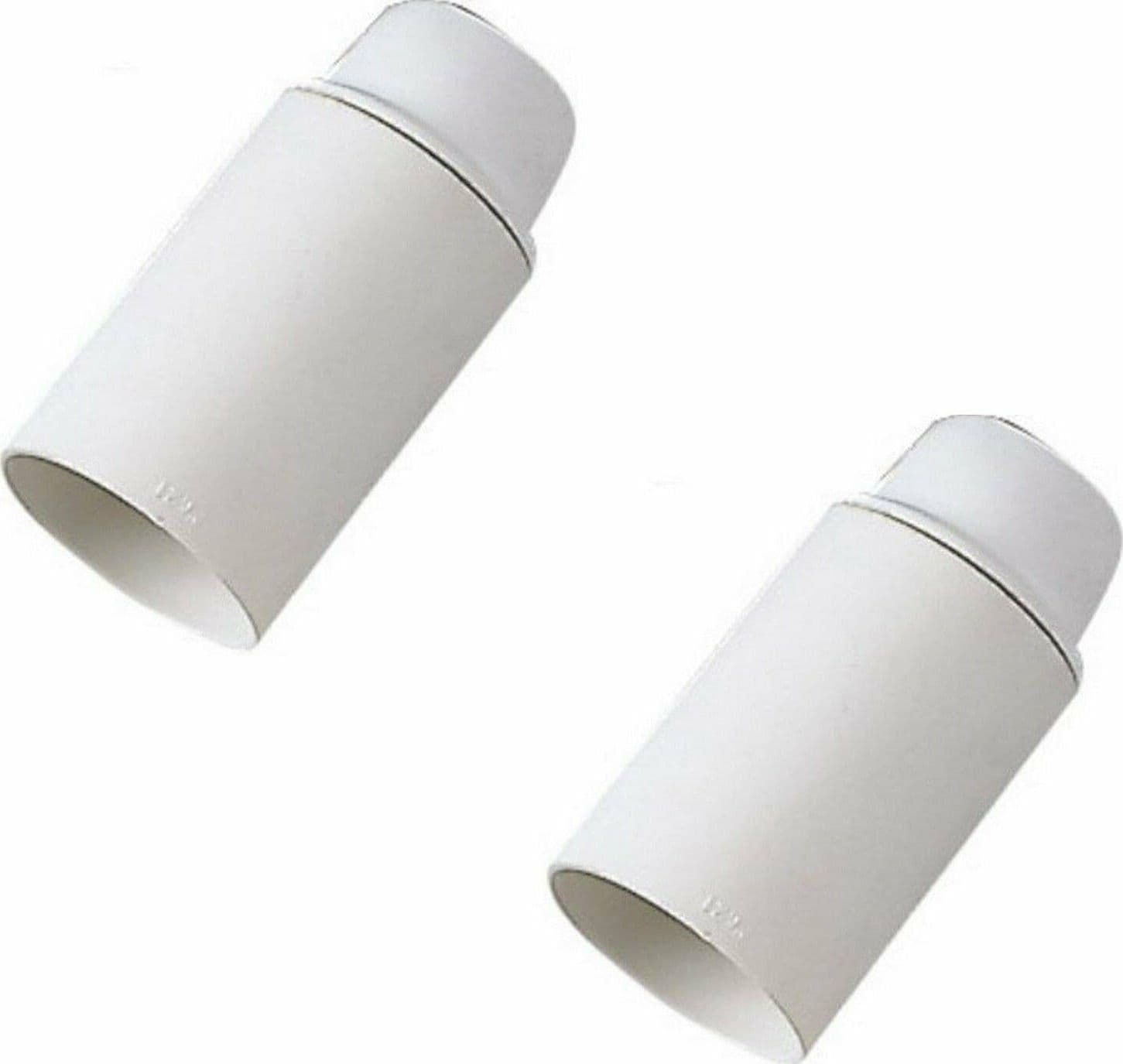 PORTALAMPADA E 14 BIANCO IN BAKELITE ATTACCO PICCOLO 2 PEZZI in prodotto EuroStore07 - Alatri, commercioVirtuoso.it