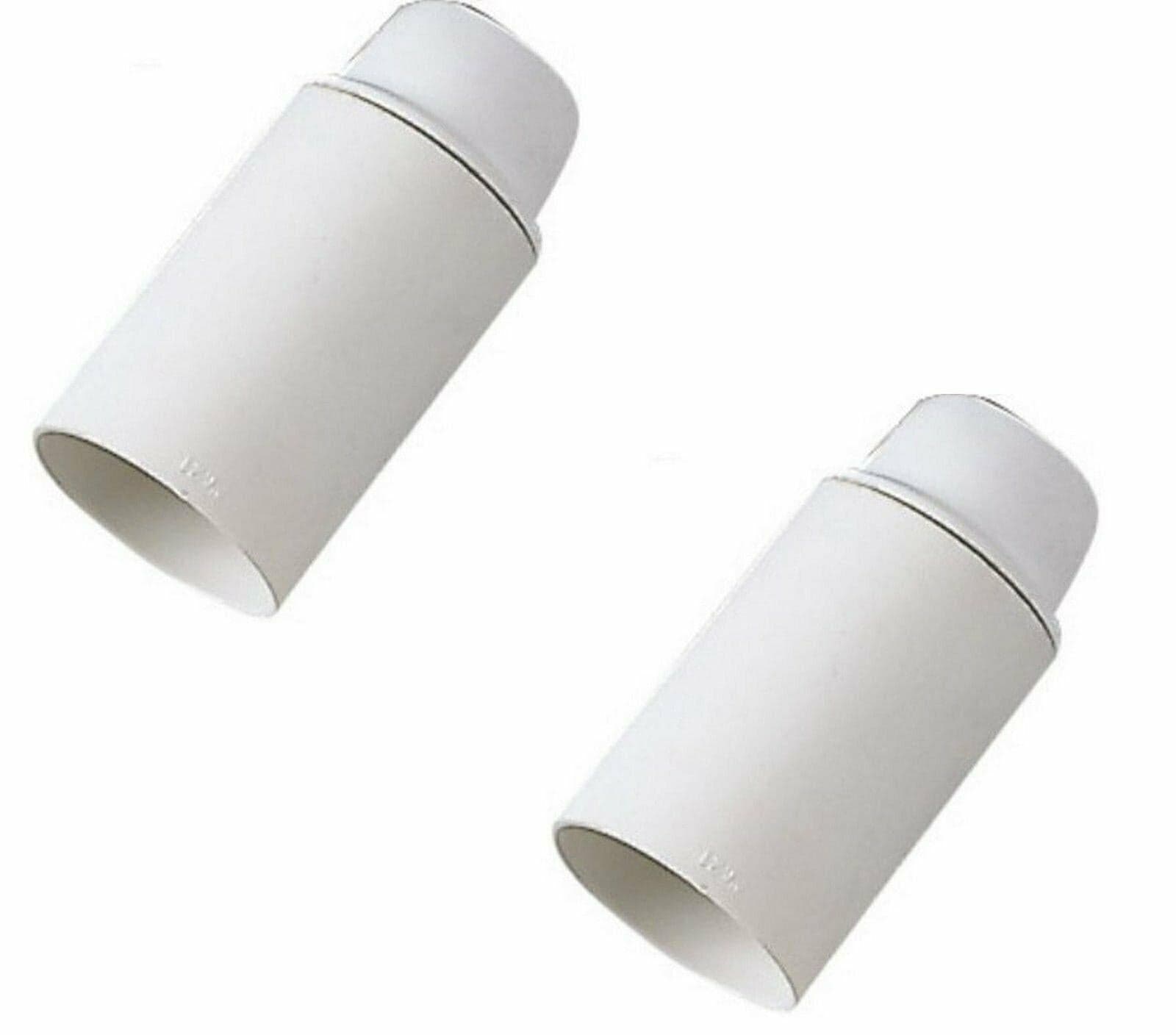PORTALAMPADA E 14 BIANCO IN BAKELITE ATTACCO PICCOLO 2 PEZZI in prodotto EuroStore07 - Alatri, commercioVirtuoso.it