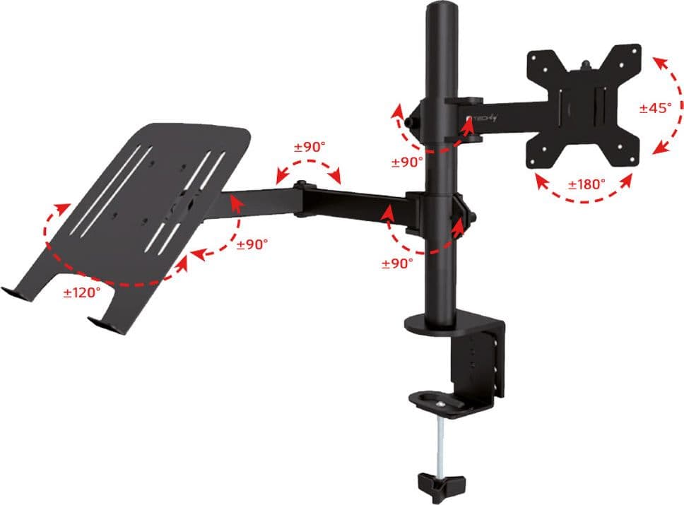 Supporto da Scrivania Braccio per Monitor 13-32'' e Mensola per Laptop in Supporti Scontolo.net - Potenza, commercioVirtuoso.it