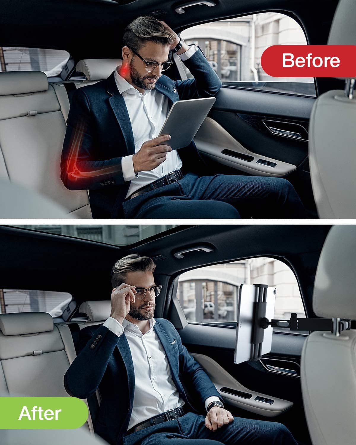 Supporto Tablet Smartphone Estensibile per Poggiatesta auto Rotazione 360&deg in Supporti poggiatesta per Tablet Scontolo.net - Potenza, commercioVirtuoso.it