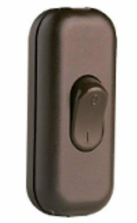 INTERRUTTORE COLORE BRONZO VOLATE SU FILO PER LAMPADA ABAJOUR in prodotto EuroStore07 - Alatri, commercioVirtuoso.it