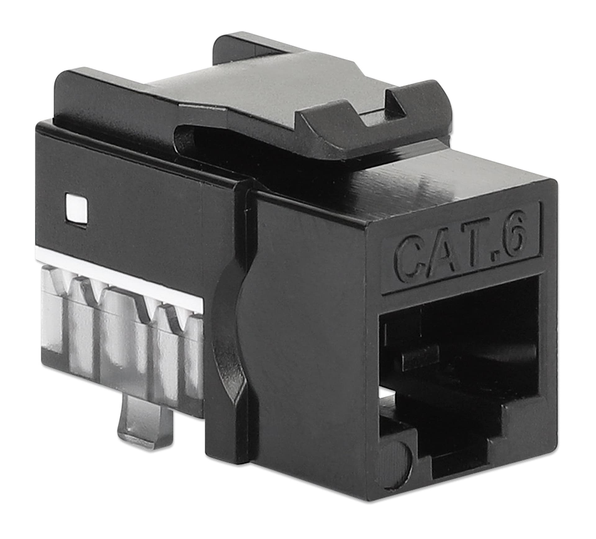 Frutto Keystone Slim Cat.6 per Cavo Rigido con Supporto Punch-Down 25 pz Nero in Cavi Ethernet Scontolo.net - Potenza, commercioVirtuoso.it