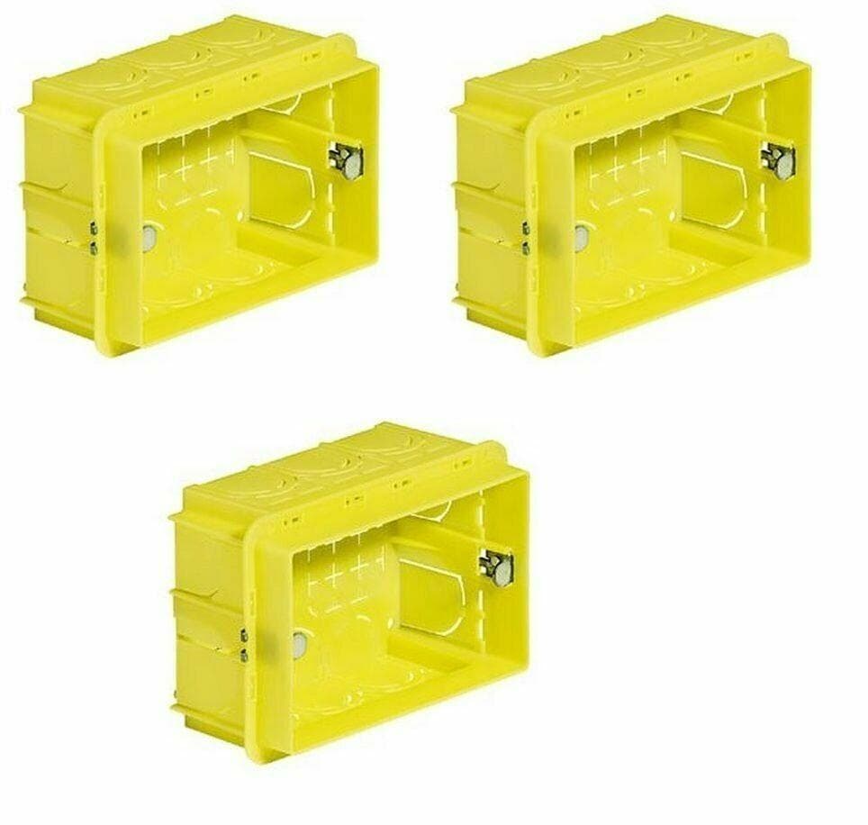 SCATOLA INCASSO 3 PEZZI TIPO 503 PER 3 FRUTTI COMPATIBILE BTICINO in prodotto EuroStore07 - Alatri, commercioVirtuoso.it