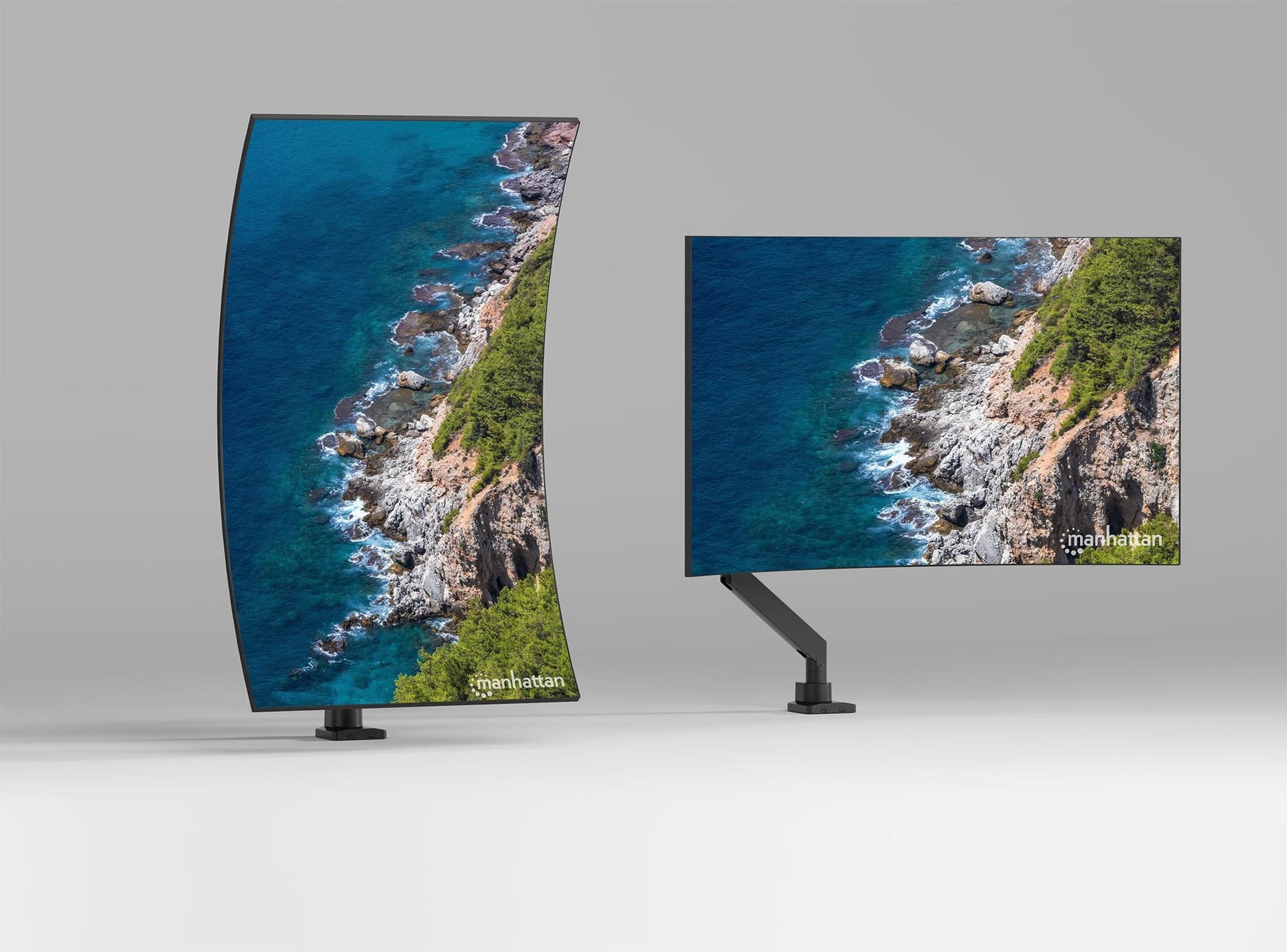 Supporto da Tavolo per Monitor Singolo 17-57'' con Molla a Gas in Alluminio Ultra Resistente con Porte USB in Supporti Scontolo.net - Potenza, commercioVirtuoso.it