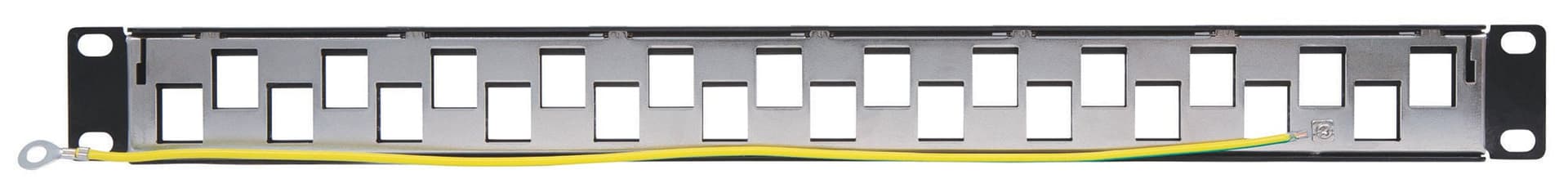 Pannello Patch Slim 1HE 24 Posti Keystone Senza Frutti Nero in Cavi Ethernet Scontolo.net - Potenza, commercioVirtuoso.it