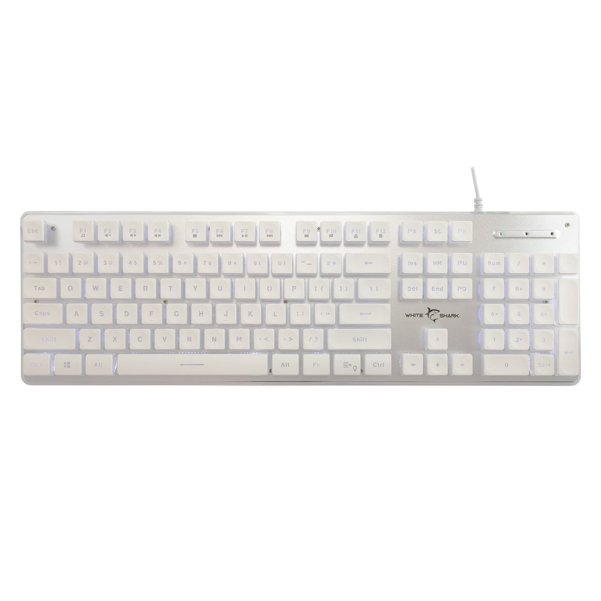 Tastiera Gaming USB 104 Tasti con Retroilluminazione LED Bianco in Tastiere da gioco Scontolo.net - Potenza, commercioVirtuoso.it