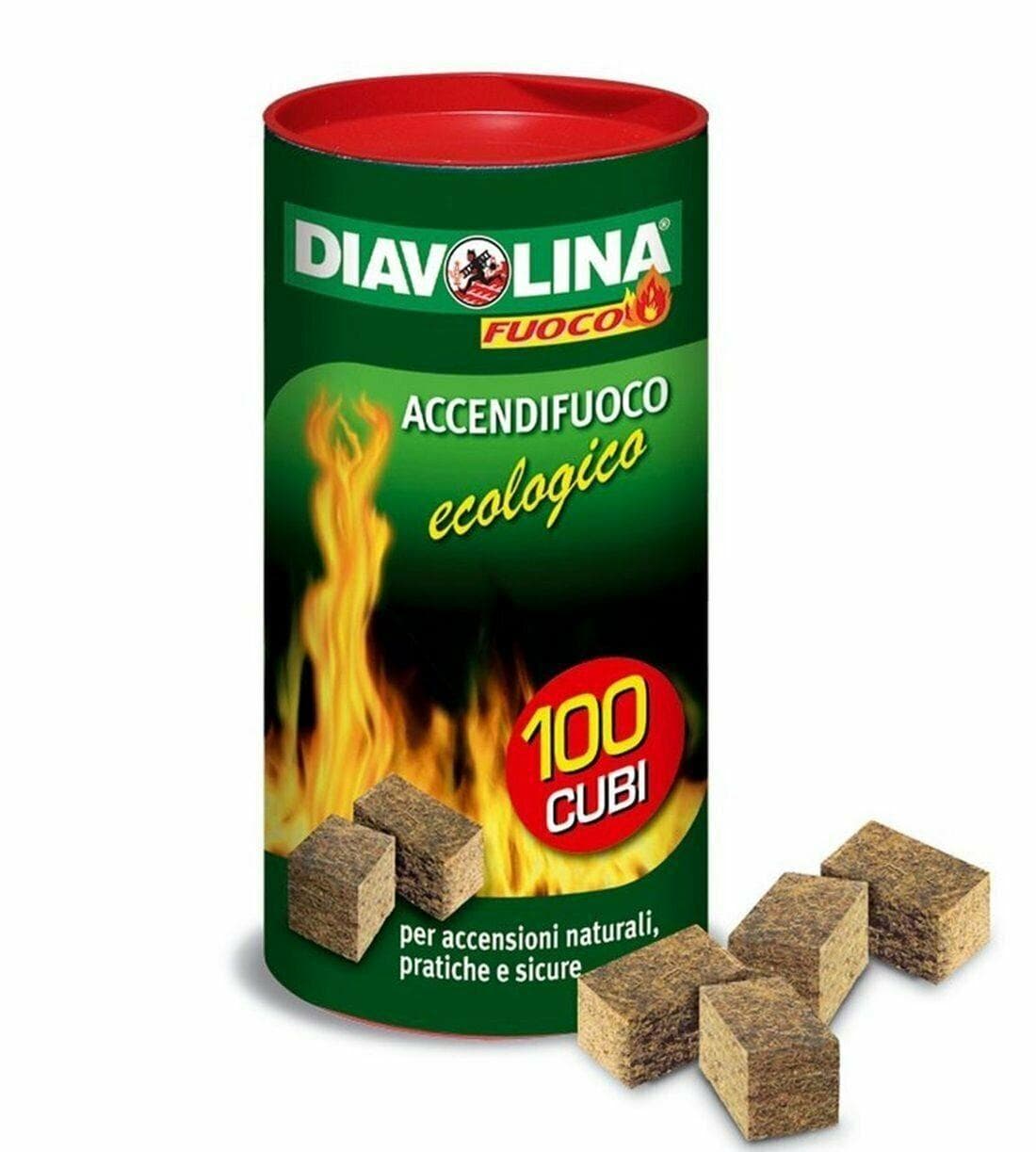 ACCENDIFUOCO DIAVOLINA 100 PZ ORIGINALE ECOLOGICO INODORE FER 295390 in prodotto EuroStore07 - Alatri, commercioVirtuoso.it