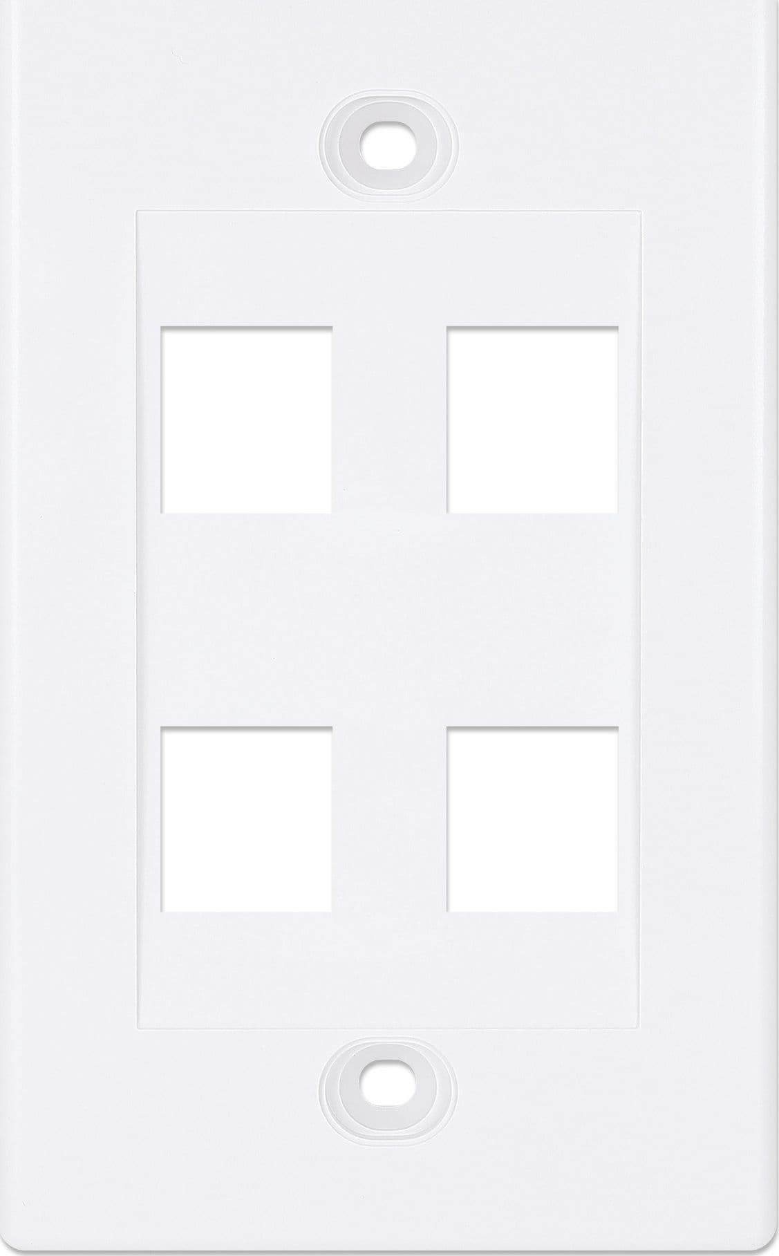 Placca Porta Frutti 4 Posti Mod.503 Bianco in Placche combinate interruttori e prese Scontolo.net - Potenza, commercioVirtuoso.it