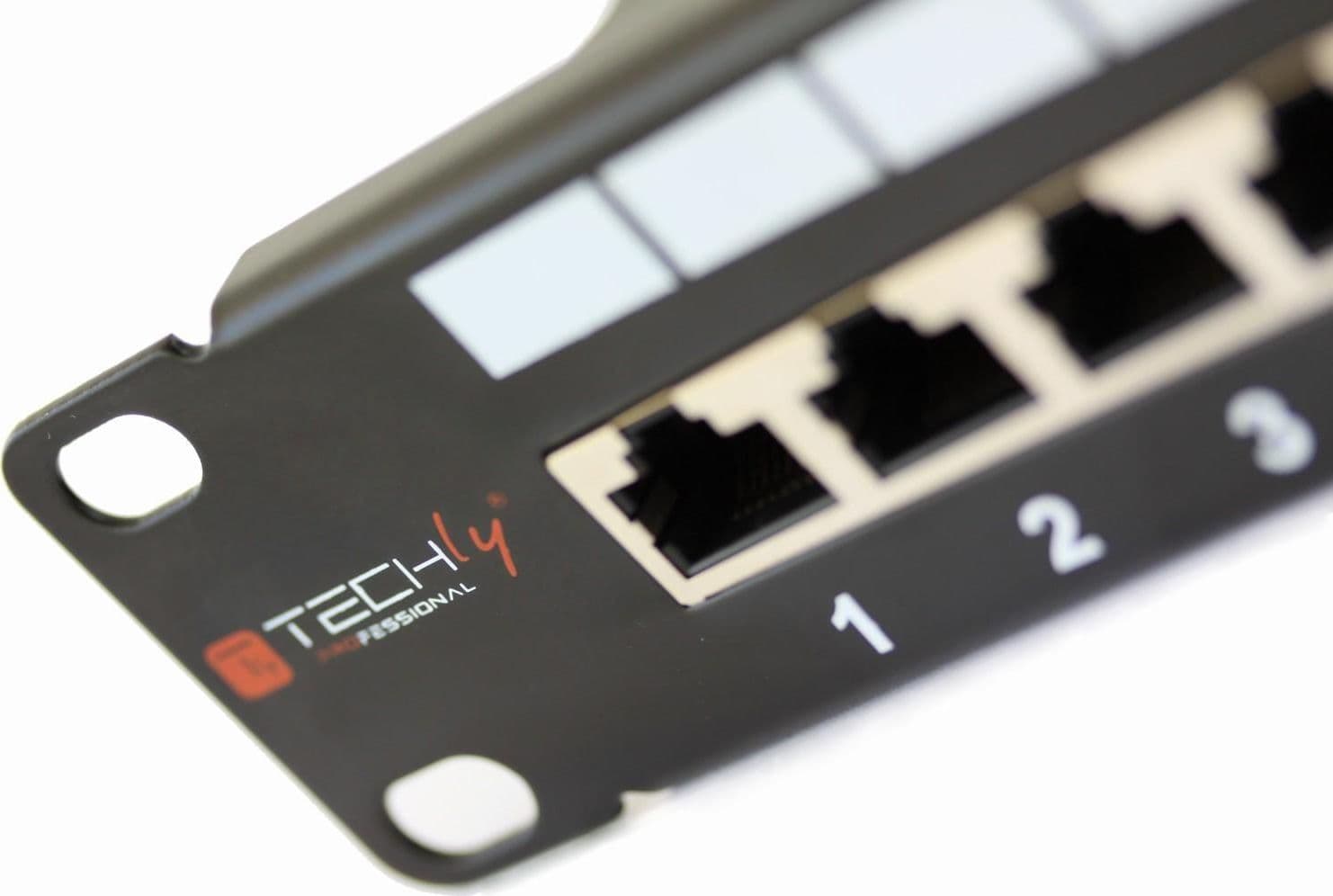Pannello Patch STP 24 Posti RJ45 Cat.6 Techly in Cavi Ethernet Scontolo.net - Potenza, commercioVirtuoso.it