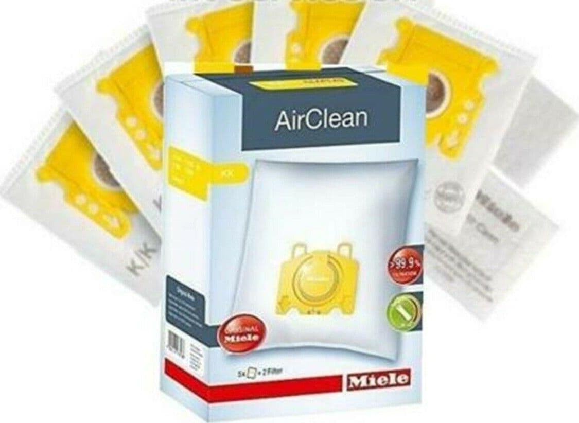5 SACCHETTI + 2 FILTRI PER SCOPA ASPIRAPOLVERE MIELE originale KK in prodotto EuroStore07 - Alatri, commercioVirtuoso.it
