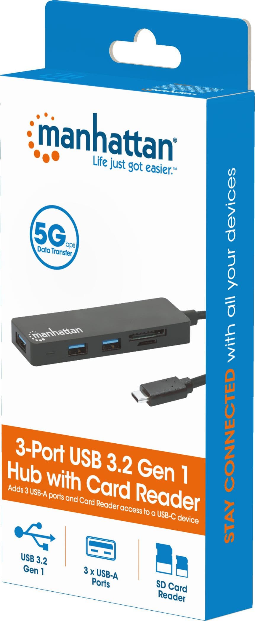 Hub USB-C&trade 3.2 Gen 1 a 3 porte con Lettore Schede in  Scontolo.net - Potenza, commercioVirtuoso.it