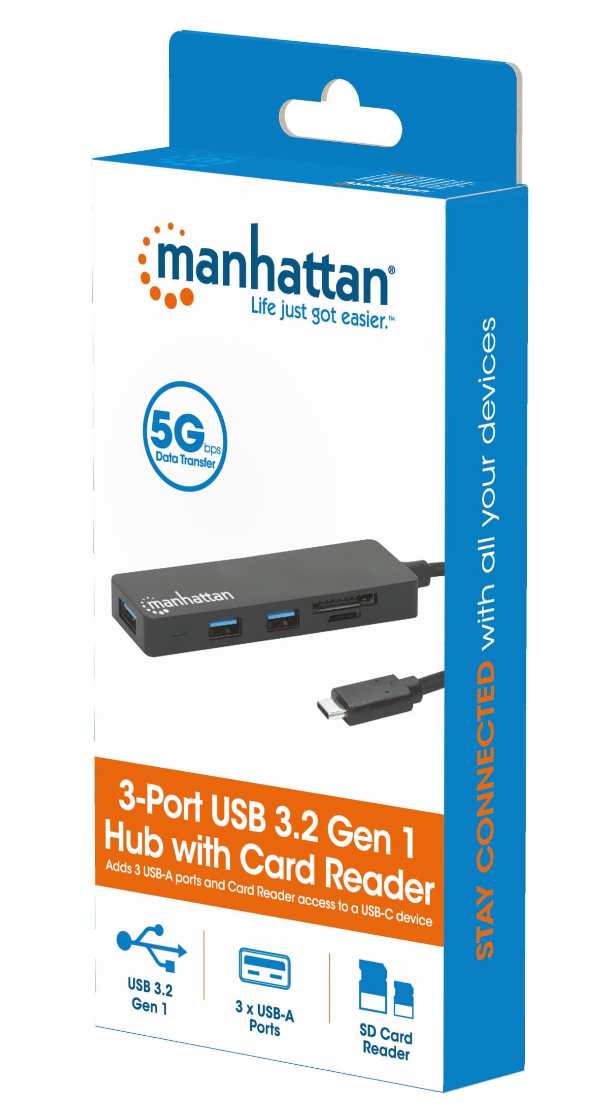 Hub USB-C&trade 3.2 Gen 1 a 3 porte con Lettore Schede in  Scontolo.net - Potenza, commercioVirtuoso.it
