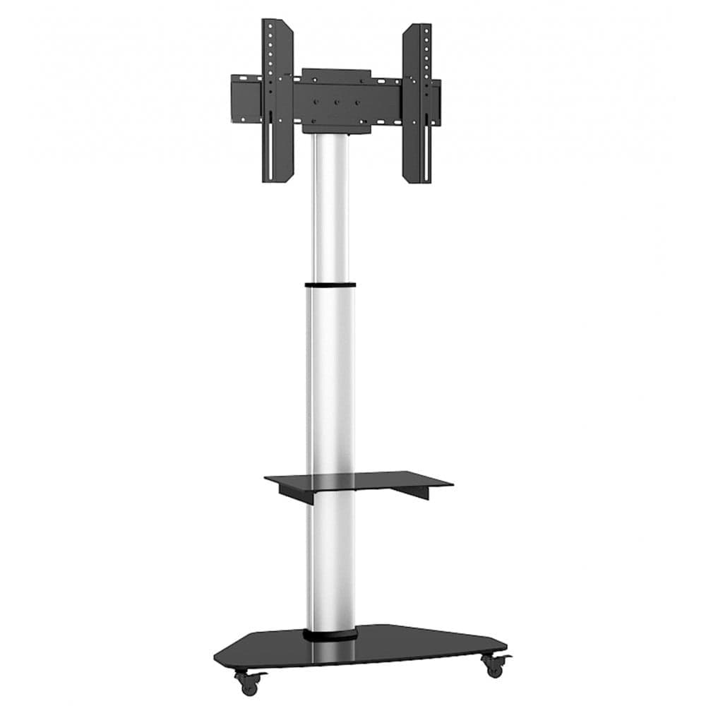 Supporto a Pavimento con Mensola Trolley TV LCD/LED/Plasma 37-70'' Silver in Mobili Scontolo.net - Potenza, commercioVirtuoso.it