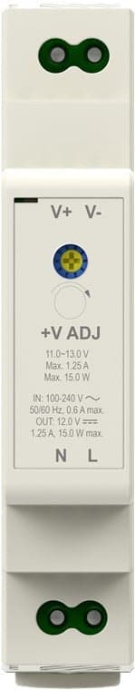 Alimentatore su Guida DIN 12V 1,25A 15W in Trasformatori Scontolo.net - Potenza, commercioVirtuoso.it