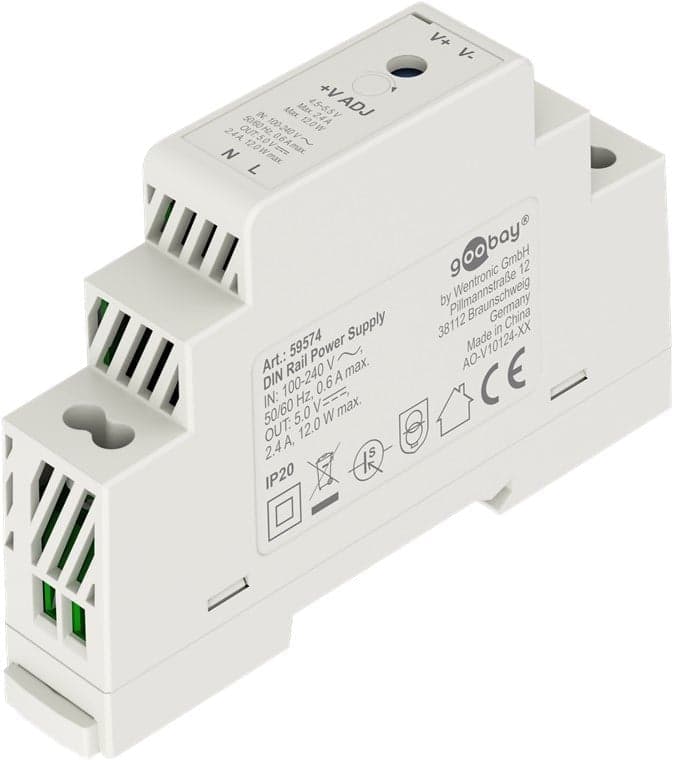 Alimentatore su Guida DIN 5V 2,4A 12W in Trasformatori Scontolo.net - Potenza, commercioVirtuoso.it
