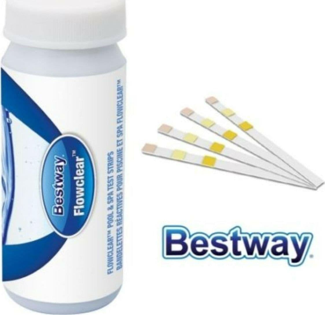 TEST PER PISCINA E SPA 50 STRISCE 3 IN 1 TEST ACQUA BESTWAY 58142 FER 260404 in prodotto EuroStore07 - Alatri, commercioVirtuoso.it